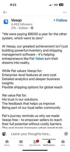 Veeqo Seller Voices feature on Pat Yates