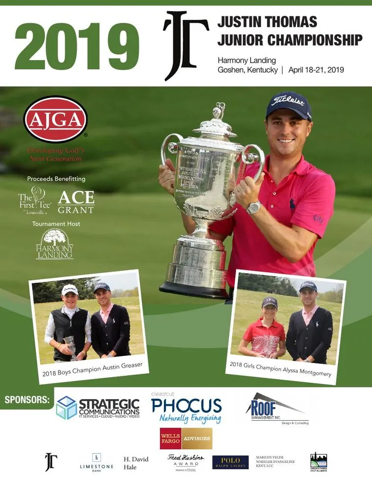 Justin Thomas Junior Championship 2019 program cover